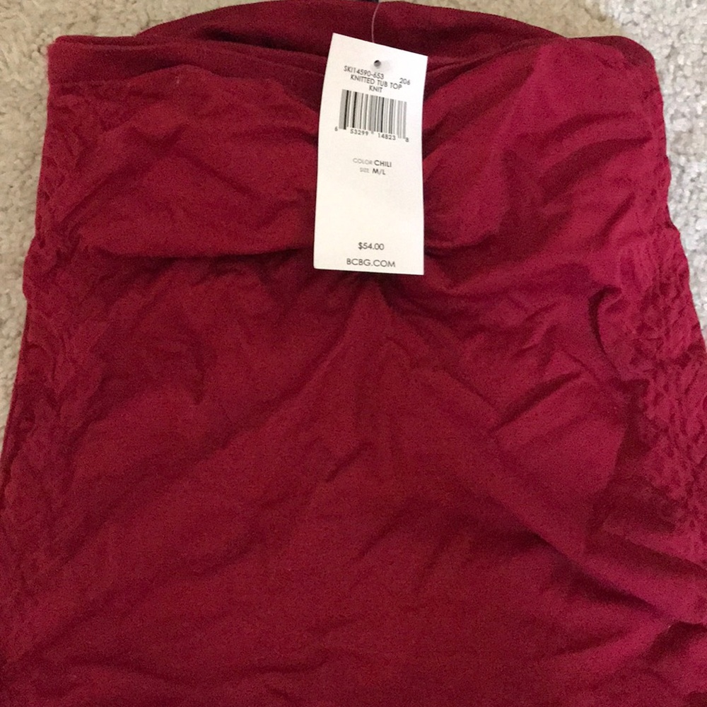 BCBG knitted tube top